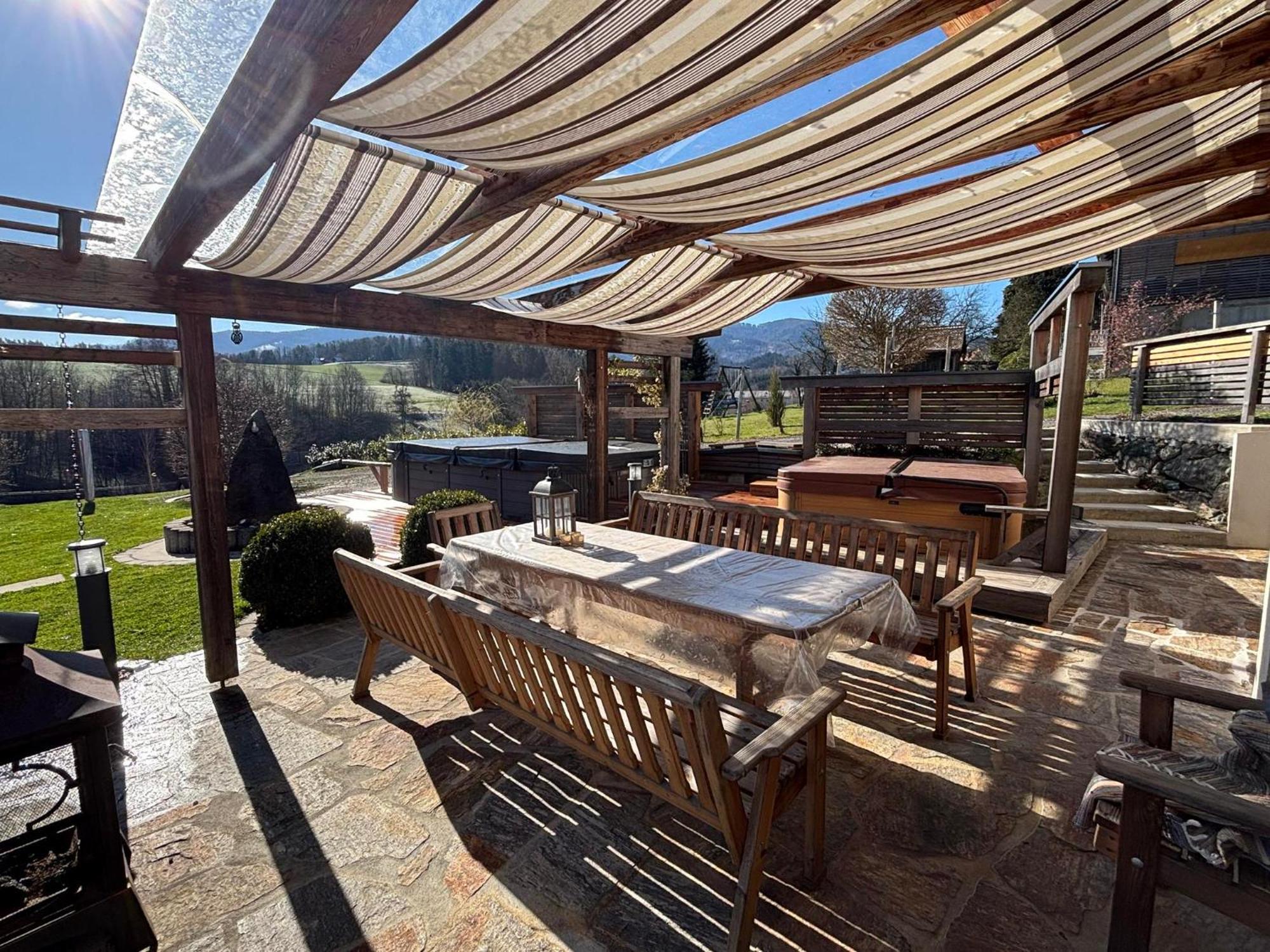 Das "Ferienhaus Eibiswald" Landhaus Refugium Im Schilcherland - Sauna Und Spa Buitenkant foto